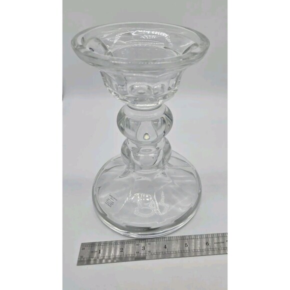 Vintage Royal Limited Crystal 2 Way Candlestick 24% Full Lead Handcut Czech Rep. - Picture 9 of 9